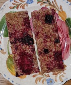 Dairy-free, Gluten-free, Vegan Flapjack, Linseed Flaxjack Mixed Berry