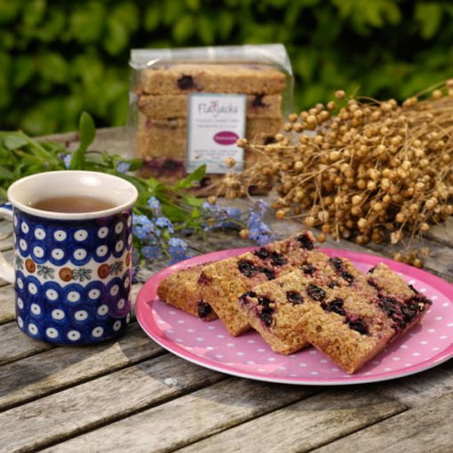 Blackcurrant Flaxjacks Gluten-free Flapjacks