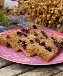 Blackcurrant Flaxjacks Gluten-free Flapjacks