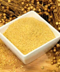 Ground golden linseed