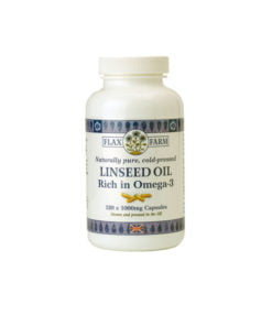 Flax Farm 1000mg linseed oil omega-3 capsules