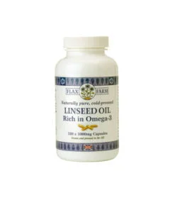 Flax Farm 1000mg linseed oil omega-3 capsules