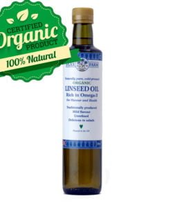 Organic cold-pressed linseed flax oil 500ml