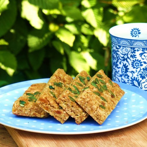 Luxury Apricot, Orange and Pumpkin Seed Linseed Flaxjacks Gluten-free Flapjacks