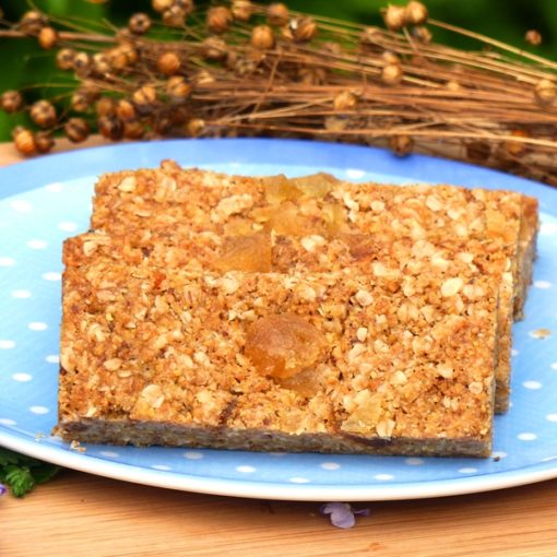 Triple Ginger Gluten-free linseed Flaxjacks Flapjacks