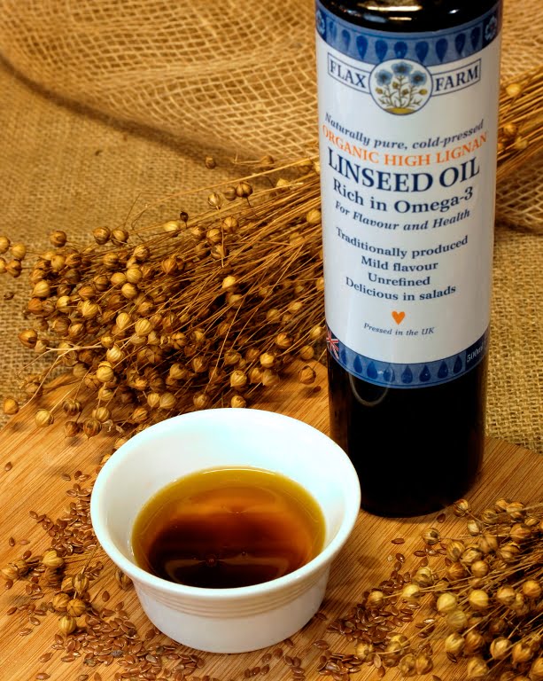 Cold Pressed Organic HIGH LIGNAN Linseed (flaxseed) Oil 250ml