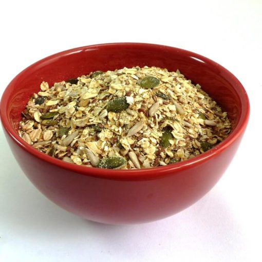 Bowl of Gluten-free Linseed Muesli base