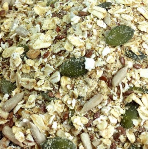 Gluten-free Muesli base close up