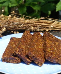 Flax Farm Gluten-free vegan Carrot Cake Flaxjacks linseed