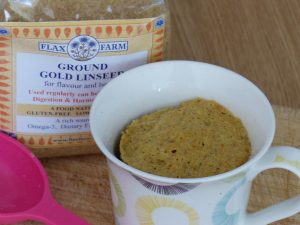 2 minute flax muffin - quick bread