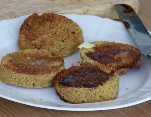 2 minute flax muffin - quick bread