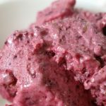 Sugar-free, saturated-fat-free, dairy-free blackcurrant & banana ice-cream recipe.