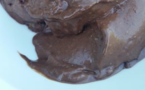 Healthy chocolate ice cream -vegan sugar-free, saturated fat free. High in omega-3 dessert.