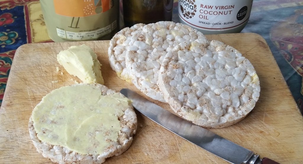 Healthy dairy free butter spreads from the fridge