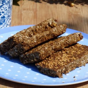 Molasses Linseed Flaxjacks luxury healthy gluten-free vegan flapjacks