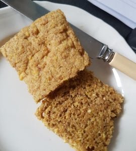 Gluten-free vegan flax bread