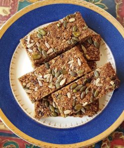 Gluten-free Fruitcake Flapjack Linseed Flaxjacks