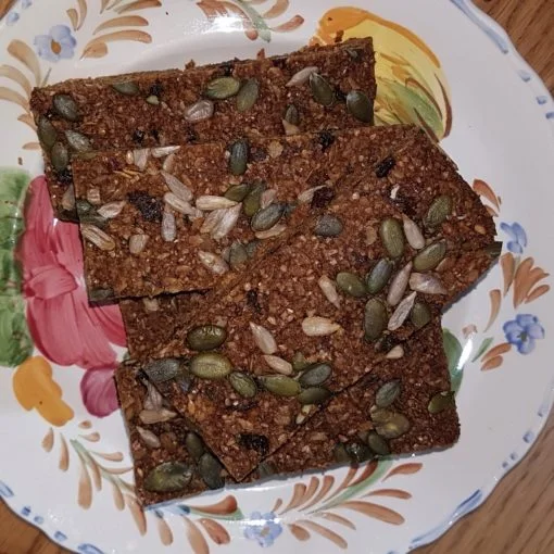 Gluten-free Fruitcake Flapjack Linseed Flaxjacks