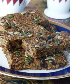 Gluten-free Fruitcake Flapjack Linseed Flaxjacks