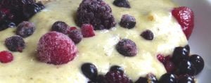 Healthy alternative to full fat yoghurt, whipped cream or custard.