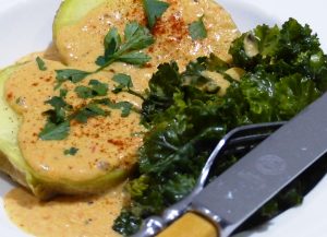 Vegan gluten-free low-carb, low calorie, "cheese" sauce