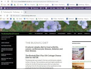 Budwig Diet Website for the UK www.budwig-diet.co.uk