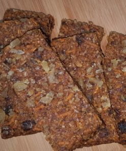 Gluten-free Sugar-free Ginger :Parkin Flapjack Linseed Flaxjack