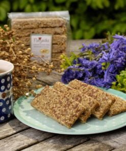 Reduced Sugar Vanilla Flaxjacks, formerly called Low Sugar
