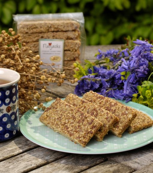 Reduced Sugar Vanilla Flaxjacks, formerly called Low Sugar