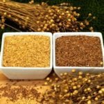 Whole Gold and Brown Flax Linseed