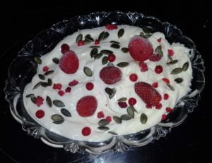 Healthy low carb low fatflaxseed oil dessert budwig diet