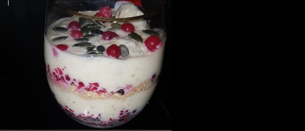 Vegan Linseed trifle