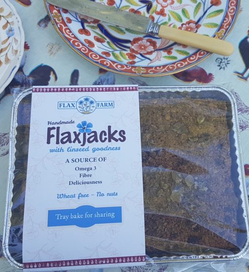 Ginger Parkin gluten-free sugar-free flapjack linseed flaxjack homebake