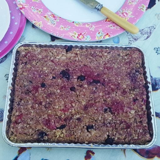 Mixed Berry Bake@Home Flaxjacks