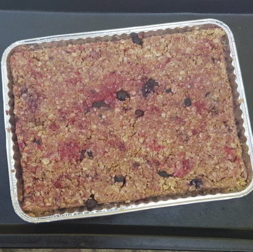 Mixed Berry Bake@Home Flaxjacks