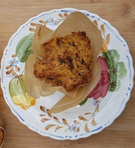 Gluten-free oat linseed sweet potato muffin