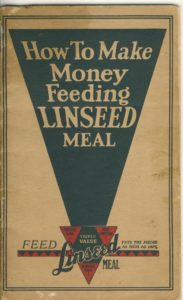 1924 booklet on the benefits of feeding linseed meal