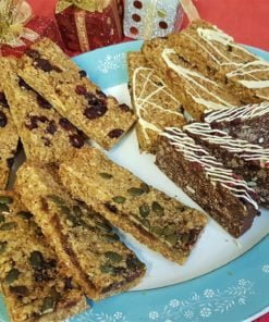 Gluten-free Christmas mincepie flapjacks with flax