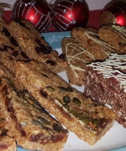 Gluten-free Christmas mincepie flapjacks with flax