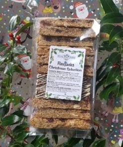 Gluten-free Chrisrtmas mincepie flapjacks with flax