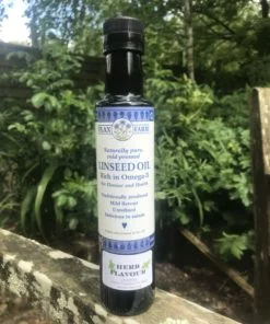 Herb flavoured flax oil