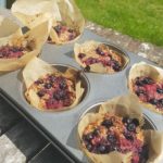 Gluten-free, high-fibre, dairy-free high protein breakfast muffins