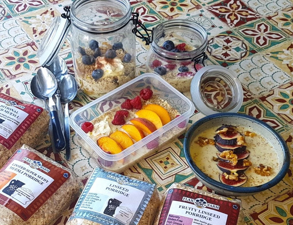 Overnight flax and oats gluten-free sugar-free