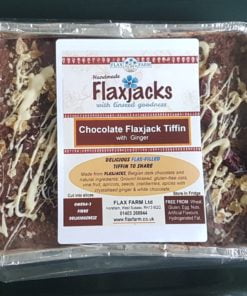 luxury chocolate tiffin with ginger, gluten-free, no nuts, no egg
