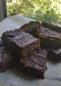 Gluten-free, sugar-free, low sugar, keto, low carb, healthy vegan brownie, egg-free, OMS, Diabetic