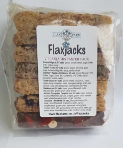 7 variety taster pack of Flaxjacks